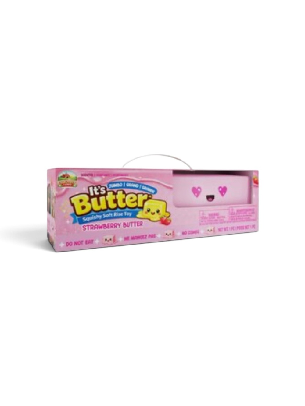 Butter Strawberry Squishy Toy - Pink